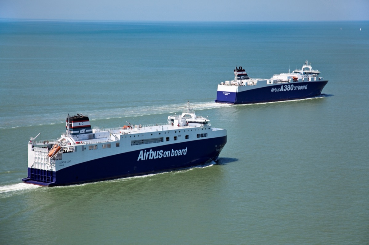 LD Armateurs met à l’eau le Spirit of Mobile, deuxième des trois navires rouliers à faibles émissions affrétés par Airbus